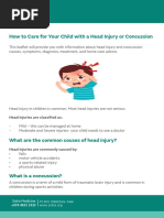 Caring For Yourself After Head Injury Acc NZ | PDF