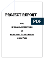 Project Report for Plastic Granules Production Unit