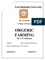 Mohan Lal Sukhadia University: Orgeric Farming