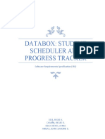 Databox: Student Scheduler and Progress Tracker SRS