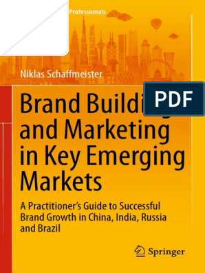 Brand Building and Marketing in Key Emerging Markets: Niklas Schaff Meister, PDF, Bric