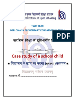 Case Study of A School Child Hindi By.