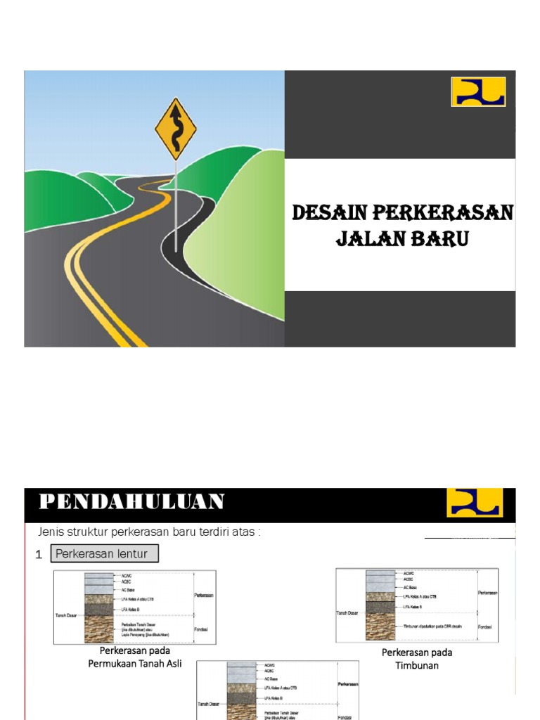 1 Paparan Desain Perkerasan Jalan Baru | PDF