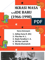 DEMOKRASI MASA ORDE BARU