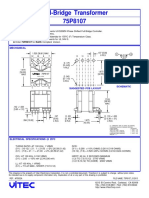 Full-Bridge Transformer 75P8107: Features