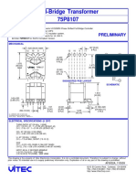 Full-Bridge Transformer 75P8107: Preliminary