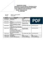 Rundown Acara Pembekalan KKL Mahasiswa