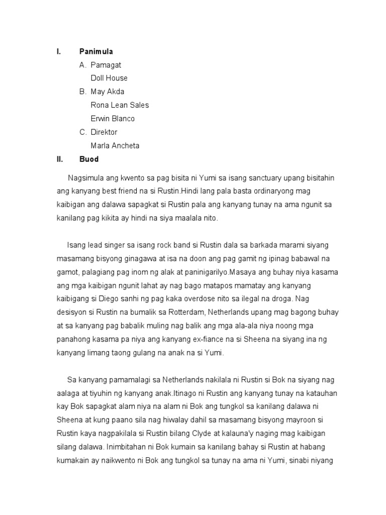 Movie Review Doll House PDF