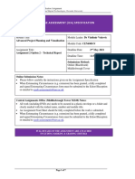 In-Course Assessment (Ica) Specification: Advanced Project Planning and Visualisation