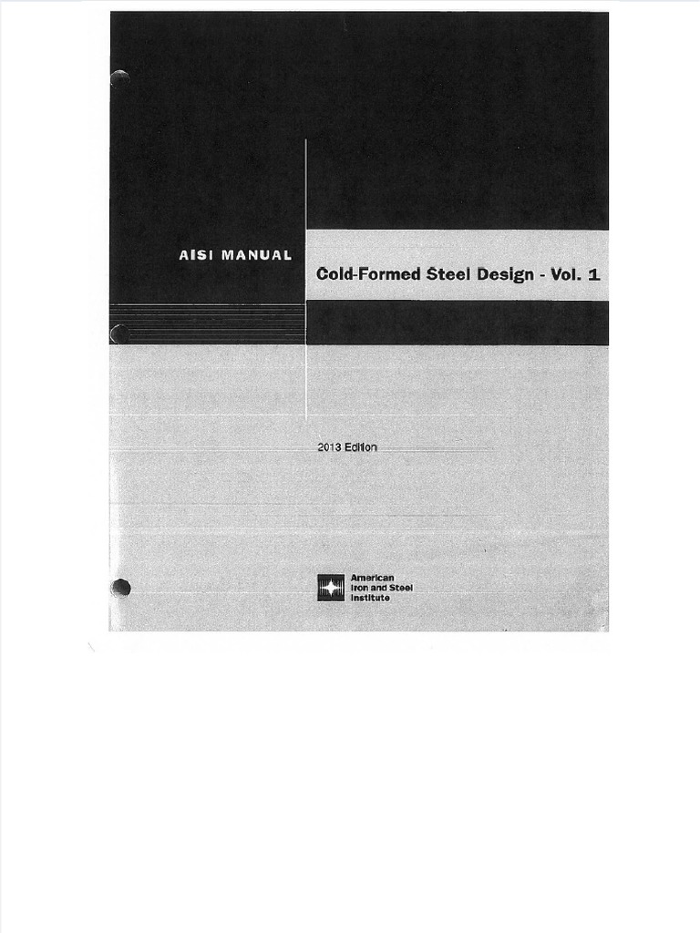 Dokumen tips aisi cold formed steel design vol 1 2013 editionpdf pdf