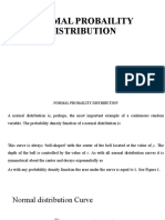 Normal Probaility Distribution