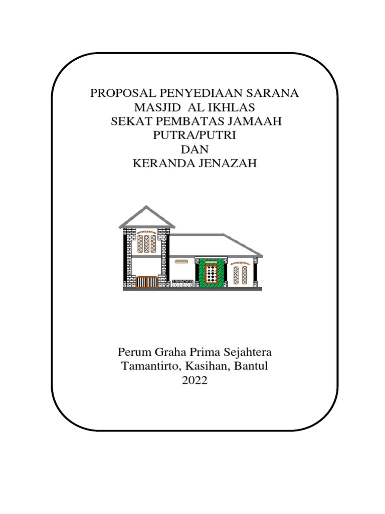 Proposal Pembangunan Masjid Al Ikhlas | PDF