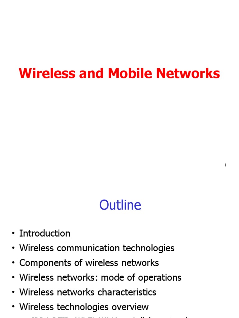 Overview of Wireless Communication Technologies | PDF | Channel Access ...