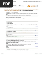 Installing MSCorefontsin Linux Systems