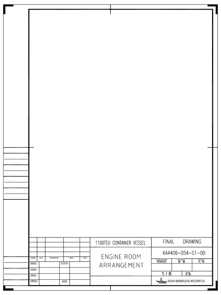 054!01!00 Engine Room Arrangement PDF