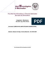 Ejercicios de Amplificador Operacional