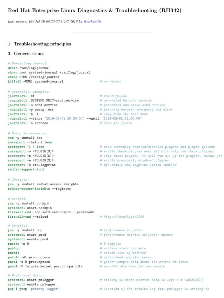 RH342: Linux Diagnostics & Troubleshooting | PDF | I Pv6 | Ip Address