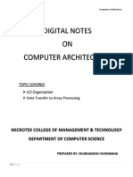 COMPUTER ARCHITECTUR - Notes