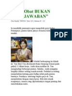 Obat BUKAN JAWABAN