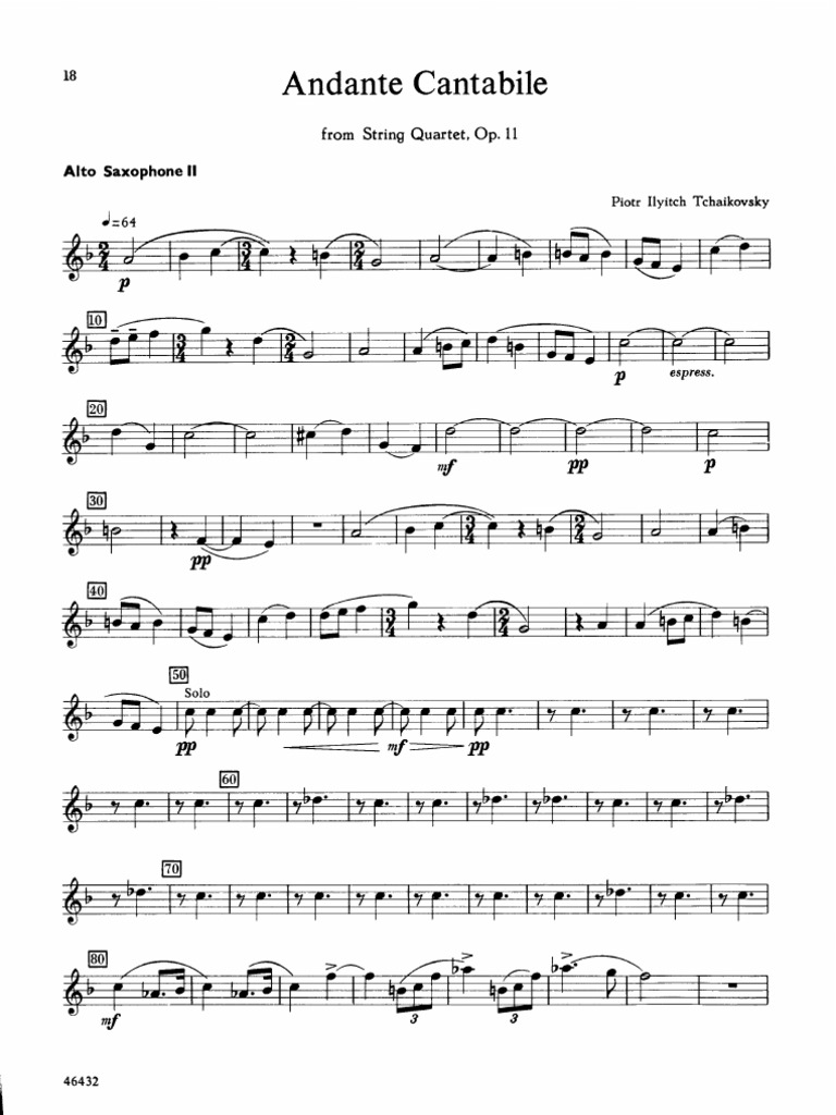 Andante Cantabile. Alto II PDF