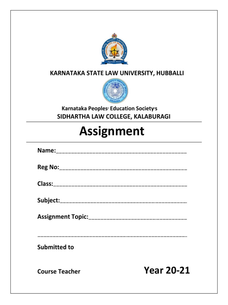 Karnataka State Law University | PDF