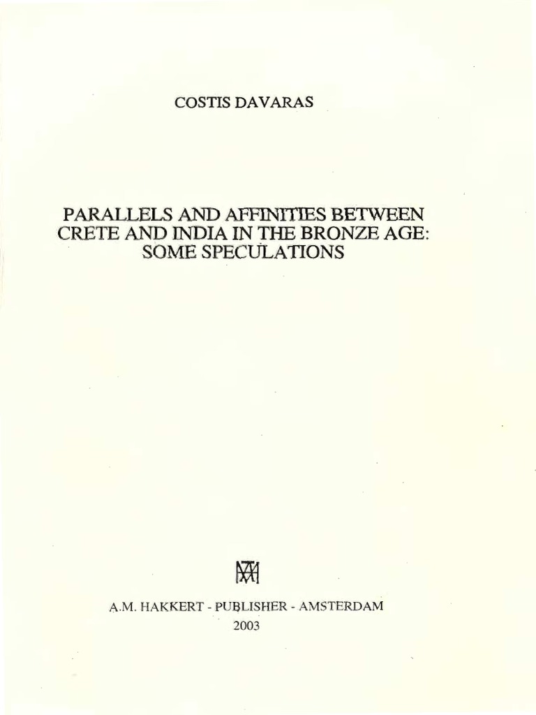Parallels and Affinities Between Crete A | PDF | Bronze Age | Crete