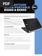 Download Dell Latitude e4200 and e4300 specs by notebooks SN6208910 doc pdf