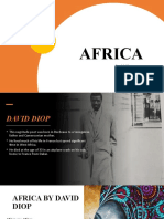 Africa - David Diop