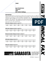 PT-1S Printer Switch Settings. Tech - Fax - No - 010002