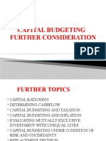 Capital Budgeting Techniques and Taxation