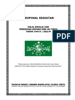 Proposal Kegiatan Halal Bihalal dan Peresmian Gedung MWC NU Tirto