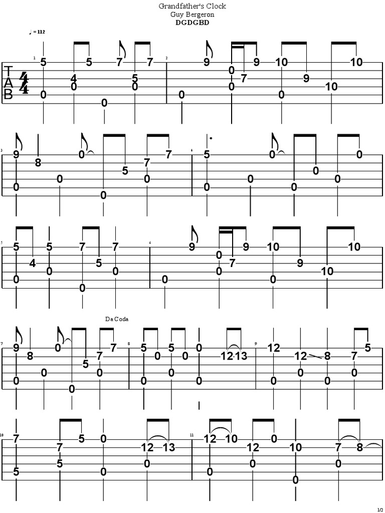 DGDGBD Grandfather's Clock PDF