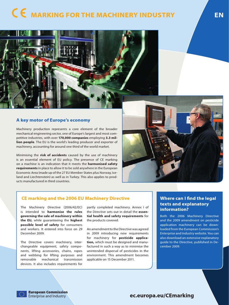 Ce Marking For The Machinery Industry-Gp - Eudor - WEB - NB3010656ENC ...