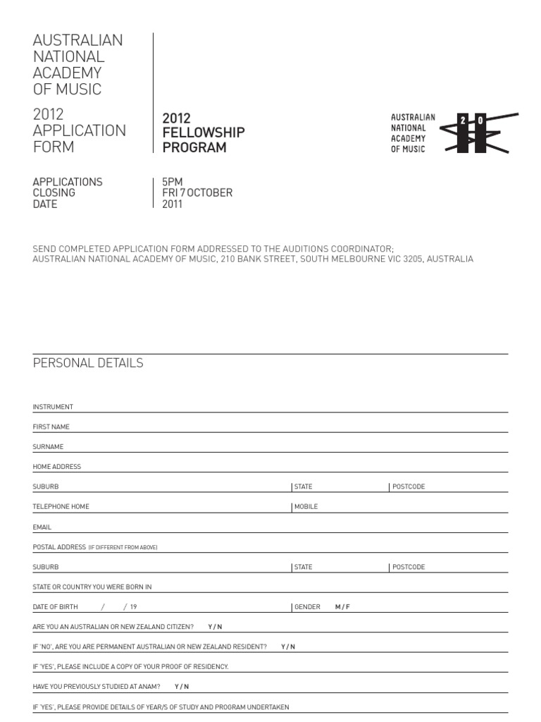 2012 Fellowship Program Application Final | PDF | Foreign Language Studies