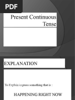 Present Continuous Tense Negative and Interogative