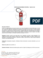 Ficha Tecnica - Extintor de Incendio Portatil - Pqs BC 6 KG - Id2090