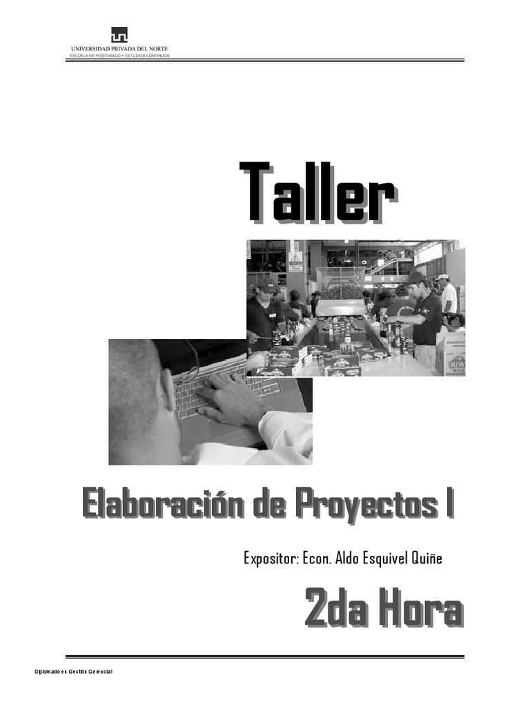 2 Elaboracion de Proyectos I | PDF | Marketing | Agua