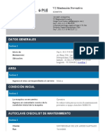 Datos Generales: V2 Mantención Preventiva