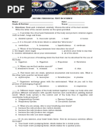 2nd PERIODICAL TEST IN SCIENCE 6 MELC BASED