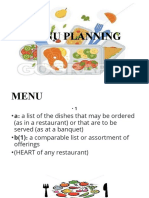 Menu Planning