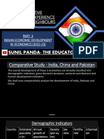 Comparative Development Experience of India, China and Pakistan