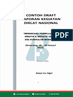 CONTOH LAPORAN PENGEMBANGAN DIRI DIKLAT Merancang Pembelajaran Kreatif & Inovatif Dalam Era Kurikulum Merdeka5