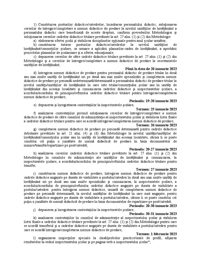 Calendar Intregire | PDF