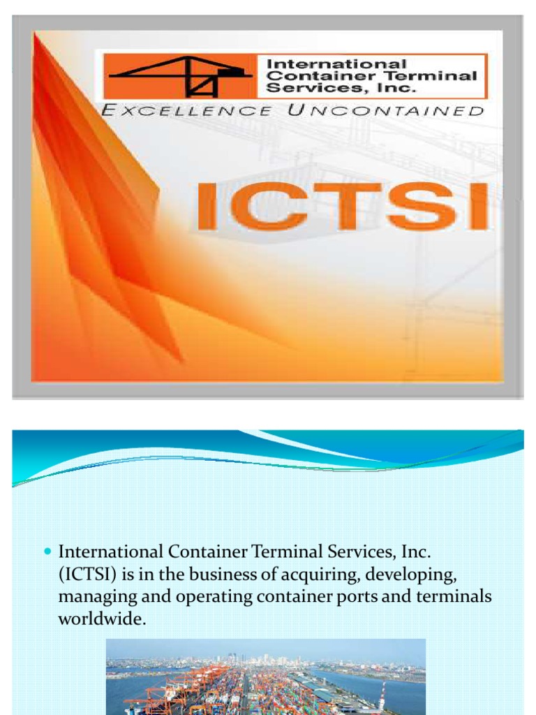International Container Terminal Service, Inc. | PDF | Economies | Business