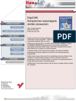 EdgeCAM. Komputerowe Wspomaganie Obróbki Skrawaniem