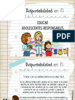 Charla para Padres, Madres y Encargados para Fomentar La Esponsabilidad en La Adolescencia