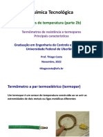 Termômetros de resistência e termopares: principais características