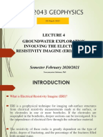 Lecture 4 Groundwater Exploration Involving The Electrical Resistivity Imanging (ERI) Method