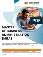 Master of Business Administration (MBA) : WWW - Lpude.in