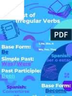 Irregular Verb List